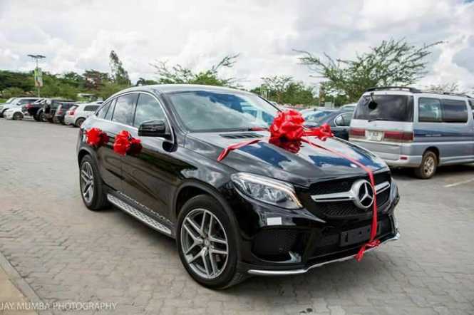 Stopilla Sunzu surprises wife with a wonderful gift, an SUV, Merecedes Benz GLE Coupe