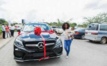 Stopilla Sunzu surprises wife with a wonderful gift, an SUV, Merecedes Benz GLE Coupe