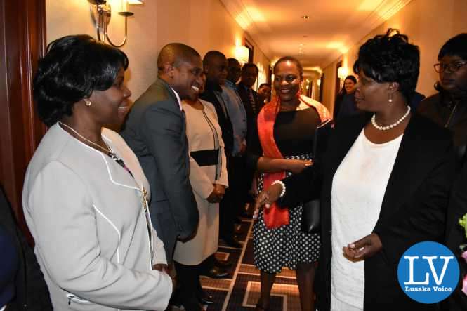 Zambia UN Mission diplomatic Staff welcoming the First Lady Mrs. Esther Lungu to New York on Saturday 11 March, 2017. Zambia UN Mission diplomatic Staff welcoming the First Lady Mrs. Esther Lungu to New York on Saturday 11 March, 2017.