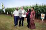 Caption L-R- Paul Kapapula Head of Sales Syngenta Zambia, Ernest Myburgh - Head of Syngenta Zambia, Anafrida Bwenge - Feed the Future Division Chief USAID Zambia, Ndekazi Olive Kaluwa - Private Sector Development Specialist USAID Zambia