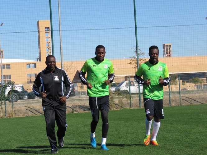 CHIPOLOPOLO IN TRAINING  for Saturday’s the African Nations Championship (CHAN) against Sudan