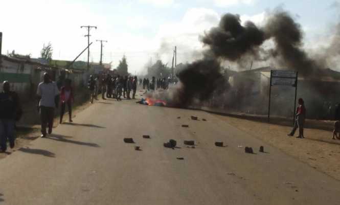 Kanyama Riots, fires & teargas 2018-01-12