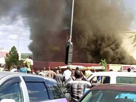 LIVINGSTONE firefighters were called to the scene after a fire began at a Hungry Lion, Livingstone outlet LIVINGSTONE firefighters were called to the scene after a fire began at a Hungry Lion, Livingstone outlet