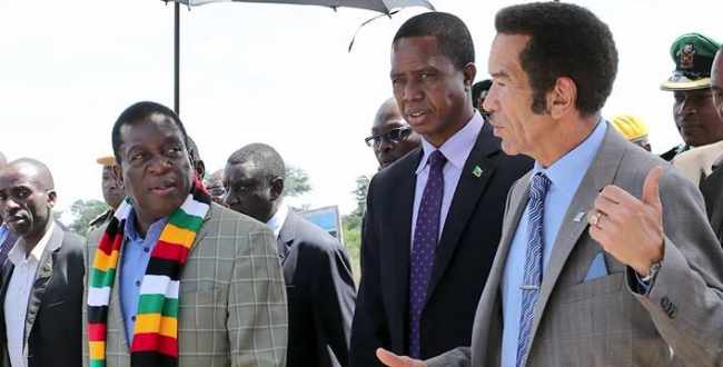 Lungu, Mnangagwa, Khama discuss kazungula Bridge project