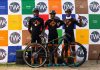 Kansanshi Cyclists (L-R) Ernest Mazabuka, Gift Puteho, and Davies Kawemba all took podium positions in the Mpumalanga Interprovincial MTB Cup in Middleburg, South Africa.