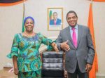 President Hichilema with Common Market for Eastern and Southern Africa (COMESA) Secretary General, Madam Chileshe Kapwepwe