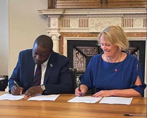 Zambia’s Minister of Foreign Affairs and International Cooperation, Stanley Kakubo and Minister for Africa, Foreign, Commonwealth and Development Office for the United Kingdom of Great Britain and Northern Ireland, Vicky Ford Zambia’s Minister of Foreign Affairs and International Cooperation, Stanley Kakubo and Minister for Africa, Foreign, Commonwealth and Development Office for the United Kingdom of Great Britain and Northern Ireland, Vicky Ford